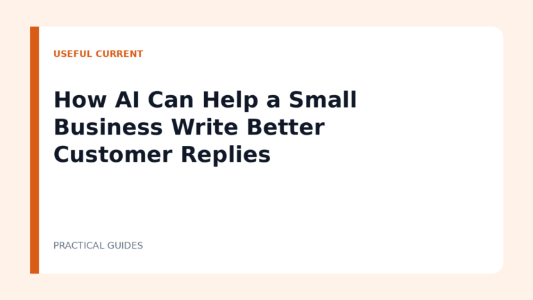 How AI Can Help a Small Business Write Better Customer Replies